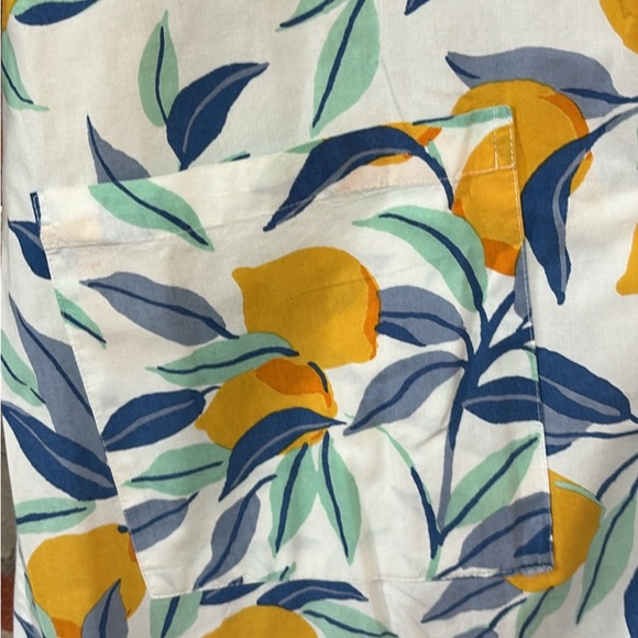 Printfresh Multicolor Lemon Print Kimono Cotton Robe - Picture 7 of 9